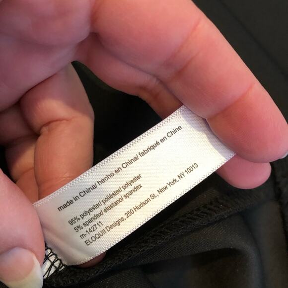 Eloquii black bell sleeve scuba crepe midi dress size 14 NWT - Picture 11 of 16